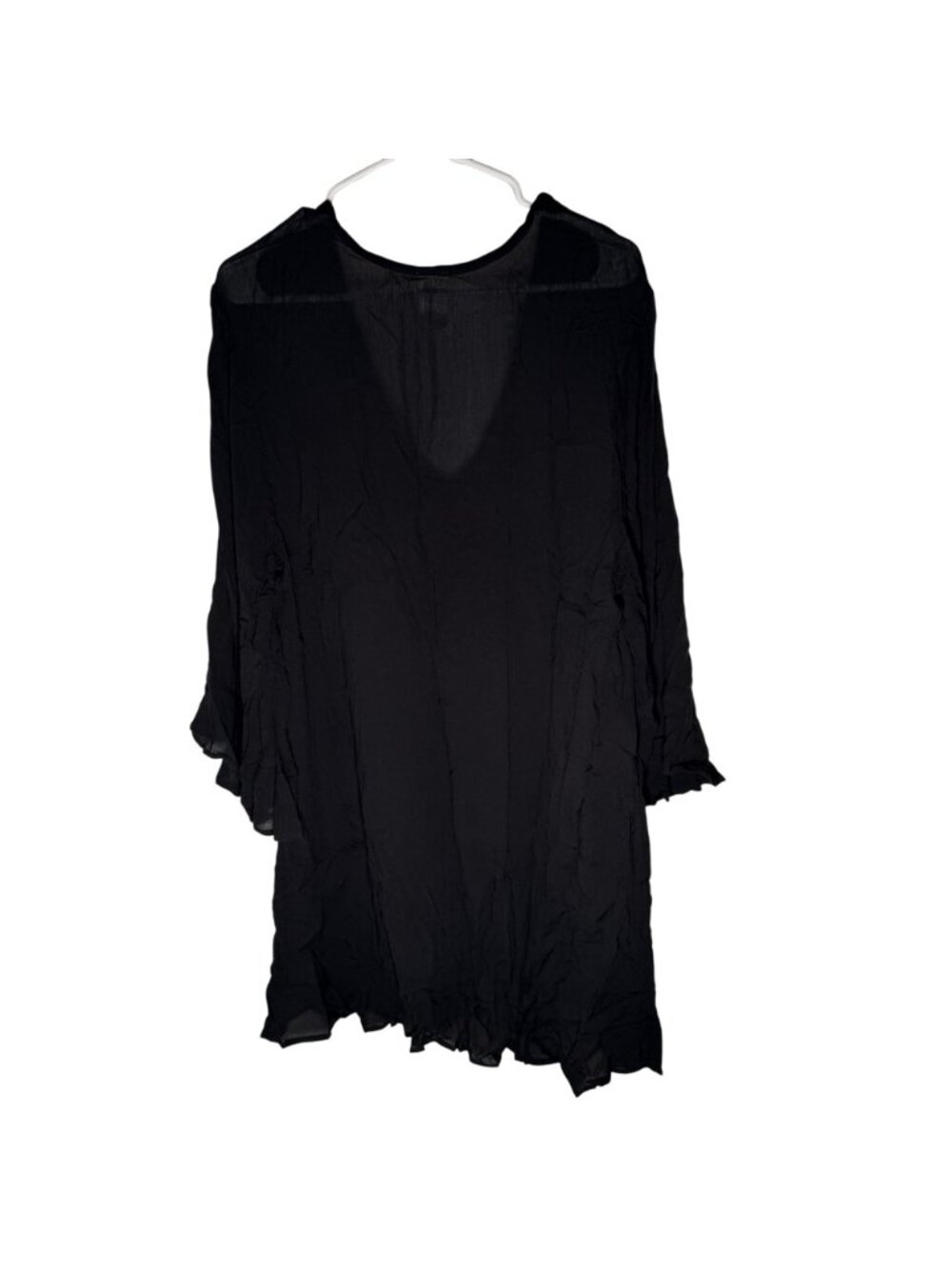 Anne Cole Black Rayon Swim Cover Up Size M/L NWT - Picture 5 of 5